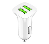 Portable Car USB Charger - 2 Port Quick Charge Adapter, Vehicle Phone Charger 5V3.1A | Quick USB Plug for Car Use, Smartphones, Device