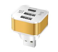 Portable Car USB Charging Extender 3 Port Extended USB Splitter Multipurpose Connector Replacement For Phones Tablets Splitter Charging