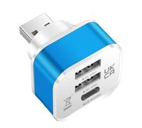Portable Car USB Charging Extender 3 Port Extended USB Splitter Multipurpose Connector Replacement For Phones Tablets Splitter Charging