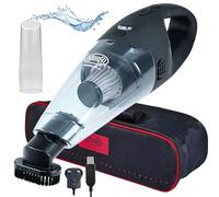 Portable Car Vacuum Cleaner For Car Home Powerful 90W Motor 20 Min Run Time Wet & Dry SMD Lighting With Bag H238100