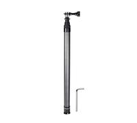 Portable Carbon Fiber Monopod Telescoping for Action Cameras Triple Mount AntiSlip Handle Foldable Carbon Fibers Monopod