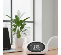 Portable Carbon-Monoxide detector, 5000ppm Carbon Dioxide Monitor Rechargeable LCD Display CO2 Monitorcarbon monoxide alarm Monitor Air Quality Meter with Thermometer Hygrometer