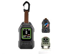 Portable Carbon Monoxide Detector for Travel, Professional 3-in-1 Square CO Monoxide Monitor with Magnetic Back, Audible and Visual Alarm Rechargeable Backlit LCD Screen for Home Car Camping Tent