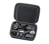 Portable Carry Case for DJI OSMO Pocket 4 Pro Accessories, Hard Shell Bag Compatible with DJI Osmo Pocket 4/3/Xtra Muse, PU Leather Protective Case Storage Bag Organizer with Shoulder Strap, Black