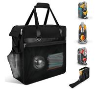 Portable Carrying Bag for Ninja Slushi Machine FS300/FS301 - Dustproof Travel Case for Frozen Drink Maker - Storage Bag Cover for Slushie Machine - Thick Padding Protector (Front-Opening, Black)