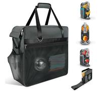 Portable Carrying Bag for Ninja Slushi Machine FS300/FS301 - Dustproof Travel Case for Frozen Drink Maker - Storage Bag Cover for Slushie Machine - Thick Padding Protector (Front-Opening, Gray)