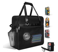 Portable Carrying Bag for Ninja Slushi Machine FS300/FS301 - Dustproof Travel Case for Frozen Drink Maker - Storage Bag Cover for Slushie Machine - Thick Padding Protector (Side-Opening, Black)
