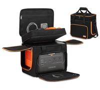 Portable Carrying Case Compatible with Jackery Explorer 1000/1000 v2/880/1500 pro, Flip-top Design, Double-Layer Soft Power Station Storage Bag for Accessories/Charging Cable/Solar Generator