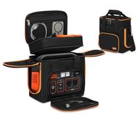 Portable Carrying Case Compatible with Jackery Explorer 300/300 plus/240/240 v2/290/160, Flip-top Design, Double-Layer Soft Power Station Storage Bag for Accessories/Charging Cable/Solar Generator