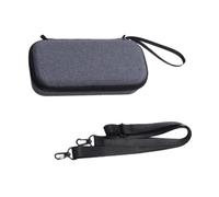 Portable Carrying Case for DJI Osmo Pocket 4 Pro, Standard Shockproof EVA Hard Shell Protective Bag with Adjustable Strap, Crossbody Sling Pouch Bag(Gray with Shoulder Strap)