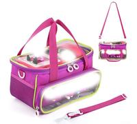 Portable Carrying Case For Toniebox Starter Set, Storage Bag For Figurines Audio Player, Carrying Box For Toniebox Audio Player&Listen Accessories (Purple)
