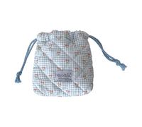 Portable Cartoon Drawstring Cosmetic Bag for Travel Toiletry Storage Organiser Elegant Reusable Cloth Pouches Cartoon Design Makeup Pouch Women