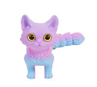 Portable Cartoon Kitten Bookcase Tail Design Kitten Model Printed Bookshelf Kids Table Shelf