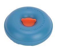 Portable Case Round Mini Candy Storage Box Travel Container with Lock Small Size Durable ABS Plastic for Travel Home Use Blue Pink Orange (Deep Sea Blue)