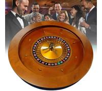 Portable Casino Roulette Wheel Set with Precision Bearings for Smooth Spinning, Ideal for Home and Professional Casino Games