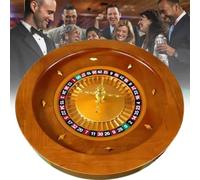 Portable Casino Roulette Wheel Set with Precision Bearings for Smooth Spinning, Ideal for Home and Professional Casino Games
