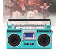 Portable Cassette Boombox - Retro CD Player with AM/FM Radio, SD/USB Input, and Cassette Recorder for Family Gatherings and Travel