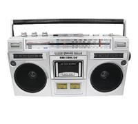 Portable Cassette Boombox with CD Player, AM/FM Radio, and Cassette Recorder - Classic 80s Style, Supports SD/USB Input for Family Gatherings and Travel