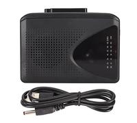 Portable Cassette Player, Personal Cassette Player with 3.5mm Earphone Jack, Supports FM AM Radio Stereo (Black)