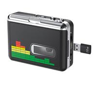 Portable Cassette Player to MP3 Converter - USB Cassette Digitizer with 3.5 mm Headphones, Automatic Return - No Computer Required