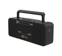 Portable Cassette Player with USB, AM/FM Radio, Vintage Boombox with Earphone Jack and Big Speaker for Home and Outdoor Use