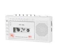 Portable Cassette Recorder, Tape Player to MP3 Digital Converter via USB/SD Card, Power by AC or AA Battery, AM FM Cassette Recorder with Speaker and Headphone Jack