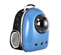 Portable Cat Bag Space Capsule Pet Backpack Cat Dog Backpack Puppy Handbag Suitable for Outdoor Travel (Blue)