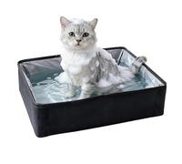 Portable Cat Litter Box, Foldable & Leak-Proof with Top Entry | Discrete & Spill-Proof Tray for Travel, Camping, Car & Home Use | Easy Clean & Storage