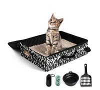 Portable cat Litter Box, Leak Proof, Foldable, Perfect for Hotel Stays and Road Trips