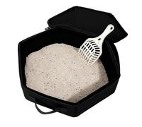 Portable Cat Litter Tray - 17.32 Inch Leak-Proof, Water- Carrier | Travel Cat Box with Lid and Handle, Portable Cat Litter Trays with Lid for Use in the Car, Hotel, Outdoor and