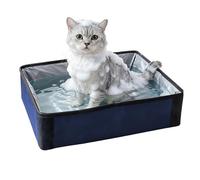 Portable Cat Litter Tray - 2 Pack, 2 Suitcases, Waterproof Leakproof Travel Tray, Foldable Pet Pan | Cat Litter Tray for Hiking, Camping, Indoor, Outdoor, Car, Apartment, Furniture Storage