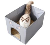 Portable Cat Litter Tray Foldable Portable Leak-proof Toilet | Outdoor Cat Toilet for RV Home On the Go Outdoor Car Camping Indoor Kitten And