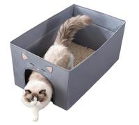 Portable Cat Litter Tray Foldable Portable Toilet | Car cat litter box for kittens and indoors, outdoors at home when travelling in the caravan & car, camping and in the hotel