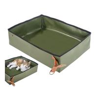 Portable Cat Litter Tray for Cats - Travel Case Box | Foldable Cat Litter Boxes | Pet Carry Offer Space Saving Toilet for Apartment Training Plane Driving Hotel Indoor Outdoor Outdoor