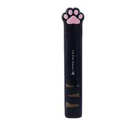 Portable Cat Paw Hand Scissors, Cute Multifunctional Stainless Steel Mini Art Scissors, Girl Gift Stationery Portable Folding Design Scissors(Black)
