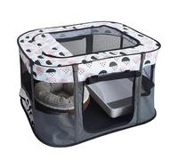 Portable Cat Playpen, Foldable Pet Crate for Small Animals, Exercise Dog Playpen Kennel Tent Crate Cage, Foldable Puppy Playpen for Indoor and Outdoor Use, Pet Play Tent for Cats, Dogs and Rabbits