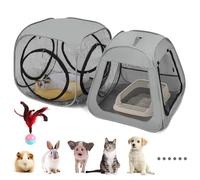 Portable Cat Playpen, Trapezoidal Design for Better Standing, Foldable Pet Tent for Indoor and Outdoor Use,Dog Playpen, Outdoor Cat Tent, Cat Houses & Condos for Kitten,Cat,Puppy and Small Animals.