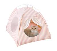 Portable Cat Tent House - Dog Tent Indoor Semi-enclosed, Pet Enclosure,Dog Indoor Semi-Enclosed, Four Seasons Comfortable Puppy Cushion Detachable Washable for Mice, Hamster