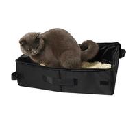 Portable Cat Toilet, Cat Travel Toilet - Cat Toilet Foldable Cat Toilet - Easy Care Cat Box Travel Leak Safe Travel Toilet for Hotel Car