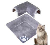 Portable Cat Tunnel - Removable Pet Cave, Bed Tube Toy, Foldable Cat Bed Game Tunnel and Mat for Cats, Guinea Pigs, Small Dogs, Rabbits, Ferrets, Material