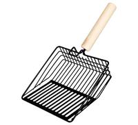 Portable Cat Waste Scooper, Stainless Steel Pooper Scooper, Ergonomic Kitten Waste Scoop, Ergonomic Kitten Metal Scooper Non-Slip Cat Litter Scoop For Litter Box Kitten Pooper Lifter, 29x14.5x4.8cm