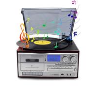 Portable CD Cassette FM Radio Player with High Capacity Battery for Music Lovers On-The-Go