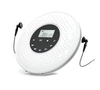 Portable CD MP3 Music Player with 3 5mm Wired Headphones TF Card Support A-B Repeat LCD Display Touch Button