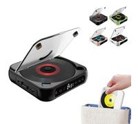 Portable CD Player Bluetooth Speaker, Hi-Fi Sound, Wireless & Wired Playback, 2000mah Battery 5.3 Bluetooth Type-C Charging, Mini Rechargeable Player for Home, Office, Travel