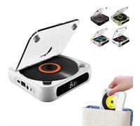 Portable CD Player Bluetooth Speaker, Hi-Fi Sound, Wireless & Wired Playback, 2000mah Battery 5.3 Bluetooth Type-C Charging, Mini Rechargeable Player for Home, Office, Travel