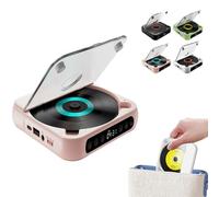 Portable CD Player Bluetooth Speaker, Hi-Fi Sound, Wireless & Wired Playback, 2000mah Battery 5.3 Bluetooth Type-C Charging, Mini Rechargeable Player for Home, Office, Travel
