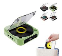 Portable CD Player Bluetooth Speaker, Hi-Fi Sound, Wireless & Wired Playback, 2000mah Battery 5.3 Bluetooth Type-C Charging, Mini Rechargeable Player for Home, Office, Travel