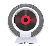 Portable CD Player, Bluetooth Wall-Mounted CD Music Player, Personal CD Player Dust Cover, LCD Display, Built-in HiFi Speakers FM Radio,Support CD/DVD/MP3/USB/AUX Input Output