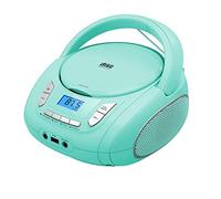 Portable CD Player Boombox with Bluetooth, FM Radio, USB MP3 Playback,3.5mm AUX Headphone Jack and USB Input, Compact CD Player Radio Stereo System (Teal-Limited Edition)
