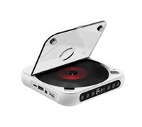 Portable CD Player BT Music with A-B Repeat 6 Play Modes Timer Remote Control External Playback Function for Home Desktop